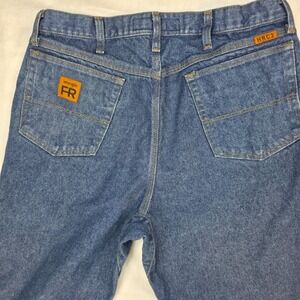 Wrangler FR Fire Resistant Riggs Work Wear Relaxed Fit Jean‎ Blue 36WX36 Inseam